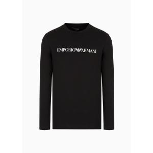 tシャツ Tシャツ メンズ 「エンポリオ アルマーニ」ロゴ付き長袖Tシャツ ピマジャージー製｜ZOZOTOWN Yahoo!店