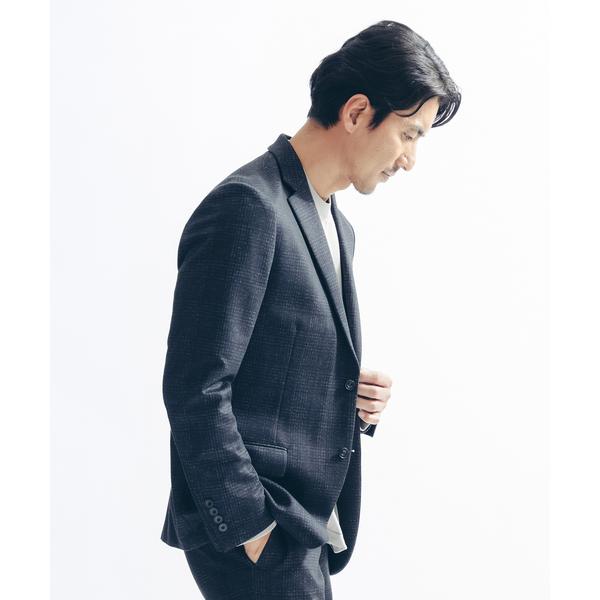 ジャケット テーラードジャケット 「セットアップ対応/FLEX JACKET」プリント ポンチ ジャ...