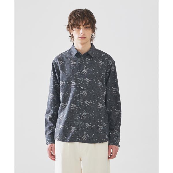 シャツ 「LEIN」ビッグシルエット 総柄シャツ メンズ レディース