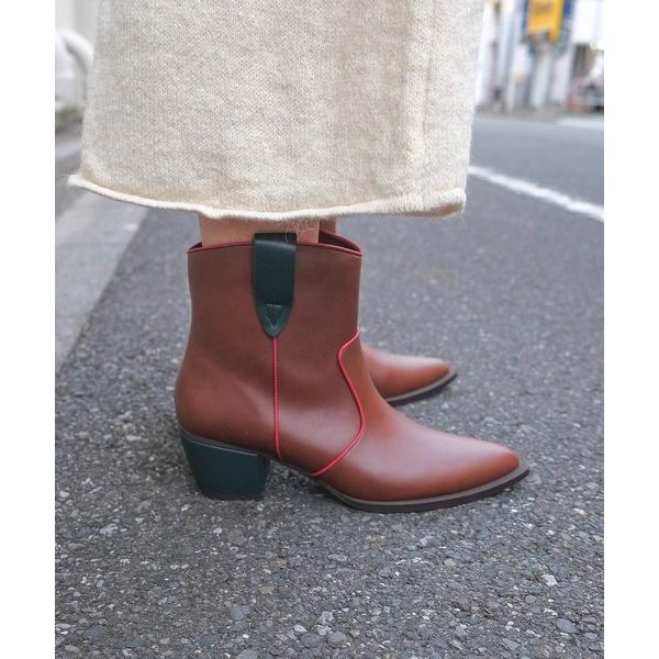 ブーツ ウエスタンショートブーツ レディース