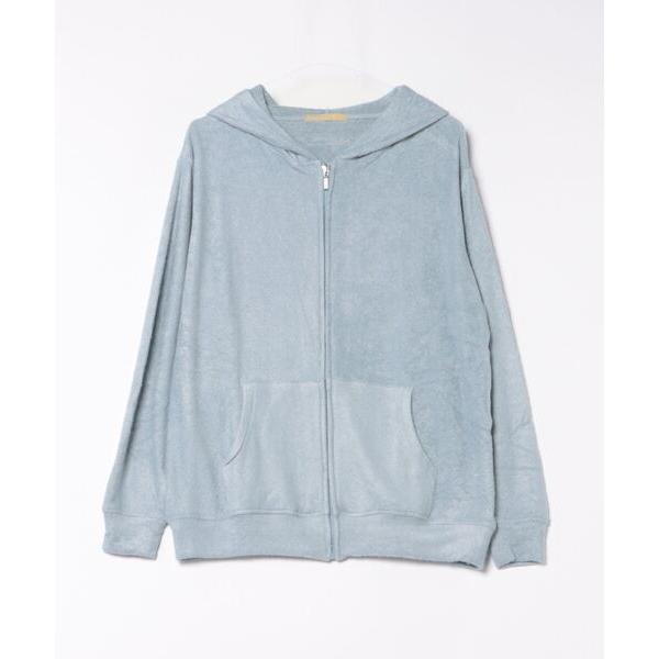 パジャマ オリジナルの香り付き素材 メンズ・ゆるふわダブルパイルカットソージップアップパーカー メン...