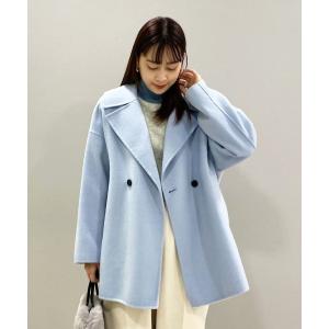 コート ピーコート ウールリバーショートコート