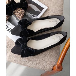 パンプス 「25AW新カラー」リボンフラットパンプス(0460A)