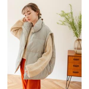 ダウンベスト ダウン ファイバーダウンオーバーベスト レディース