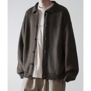 カーディガン melange knit collar cardigan / メランジニット