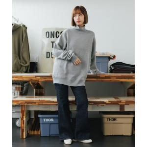 スウェット メンズ mocT/モクティ LOOPWHEEL HIGH-NECK RAGLAN L/S SWEAT PO ハイネック ラグランスウェット