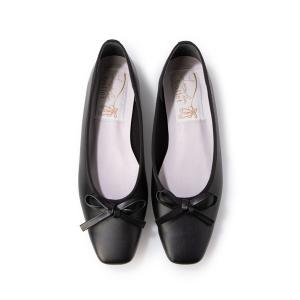 バレエシューズ パンプス 「レイン対応」 スクエアトゥバレエシューズ(RB7002A)