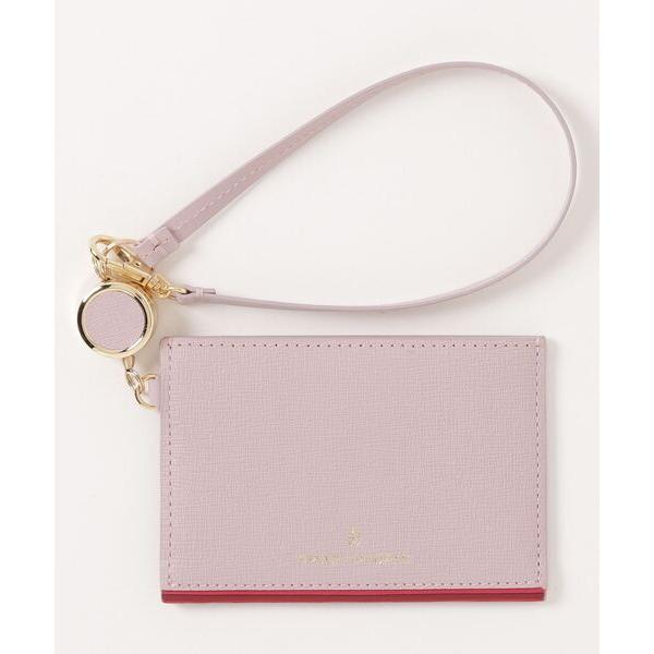 パスケース 「SMART PEOPLE/スマートピープル」 ゾディアック 角シボ型押し リール付きパ...