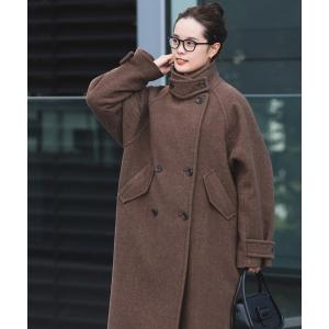 アウター Ray BEAMS / スタンドカラー ロング コート