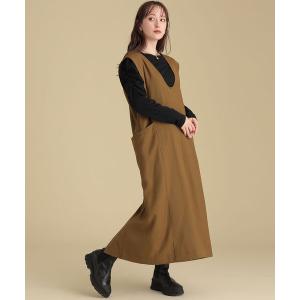 ワンピース Ray BEAMS / Uネック ノースリーブ ワンピース