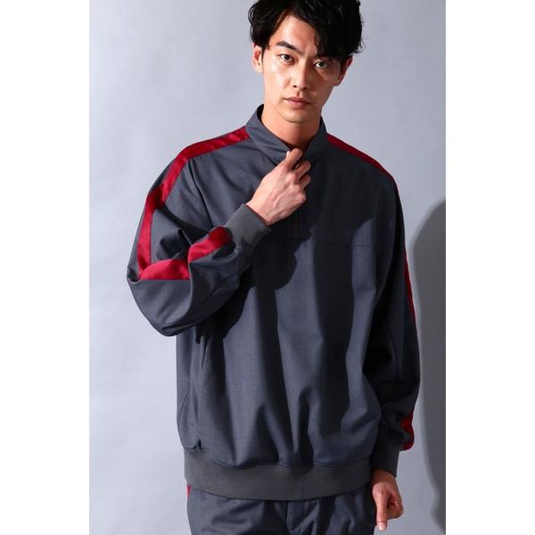 tシャツ BLUE TORNADO∴TRハーフZipプルオーバーラインドルマンシャツ メンズ