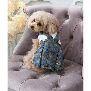 犬 服 ROPE' PICNIC/チェック柄ドッキングワンピース