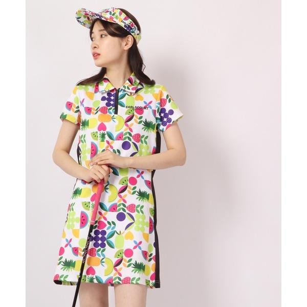 ワンピース GENERATION LINE フルーツ柄ワンピース ゴルフ