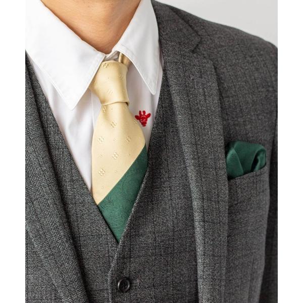 ネクタイ 「 ネクタイ専門店 giraffe 」スラント小紋ペイズリークレリックタイ シルクネクタイ...