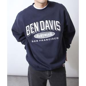 トレーナー スウェット 「別注」「BEN DAVIS」ATHLETIC LOGO CREW SWEAT/アスレティックロゴスウェットトレーナー メンズ
