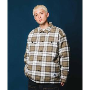 ジャケット ブルゾン QUILTED CHECK SHIRT JACKET