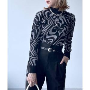 ニット マーブルハイネックニット(HARE)