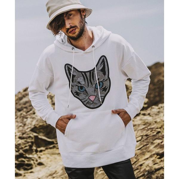 パーカー 「NO ID.」CAT Sequin Big Parka / CAT スパンコール ビッグ...