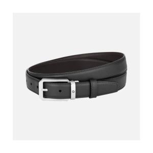 【美品】モンブラン MONTBLANC メンズベルト 黒茶リバーシブル MONTBLANC（筆記具、時計） モンブラン MONTBLANC メンズ レザー
