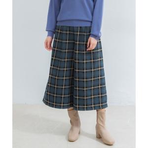 パンツ チェックガウチョパンツ