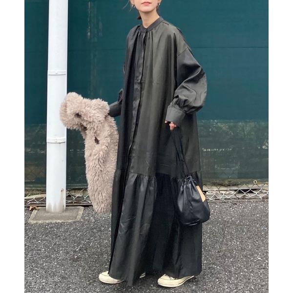 シャツワンピース CORNERS by KR 2wayボリュームスリーブシャツワンピース