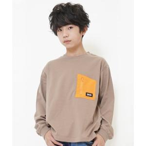 キッズ tシャツ Tシャツ ナイロンポケット＆スマイル/ロングTシャツ｜zozo