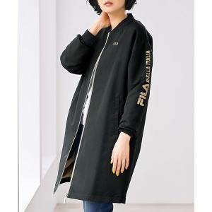 ブルゾン アウター ＦＩＬＡ　裏フリースロングブルゾン レディース