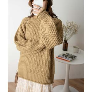 ニット WEGO/チャンキータートルBIGセーター