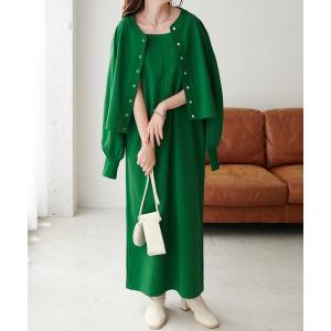 ワンピース カットカーディガン×ワンピース