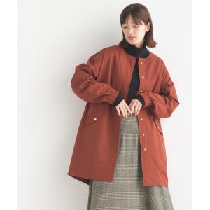 撥水加工フィッシュテールノーカラーコート