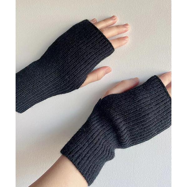 手袋 リブニットハンドウォーマー アームウォーマー アームカバー cula462 レディース メンズ