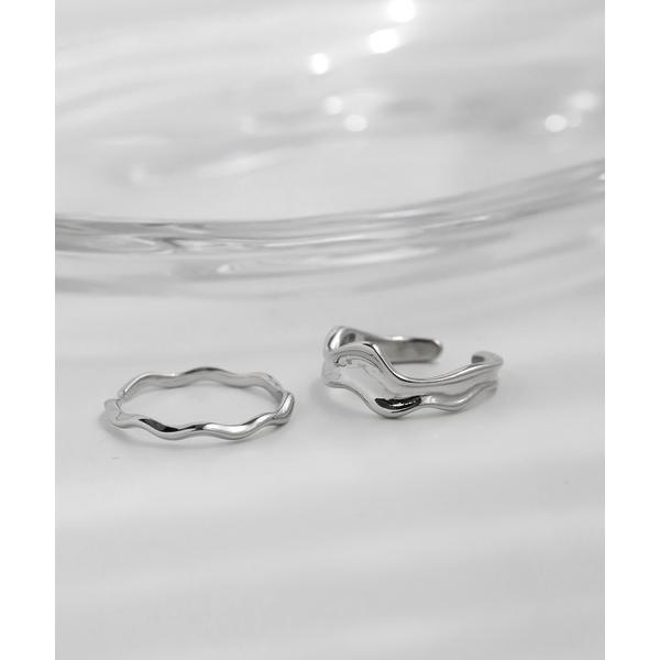 指輪 リング ニュアンスメタルリング「2本セット」 レディース