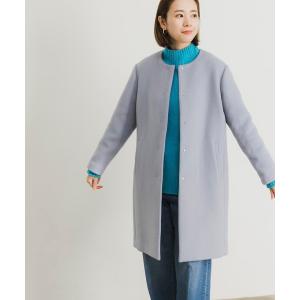 コート アウター ノーカラービーバーコート レディース