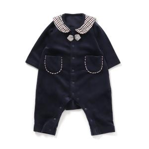ベビー服 おめかしベロアカバーオール
