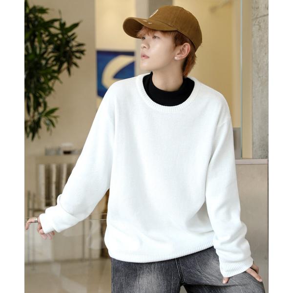 セーター ニット 「neos -addictive design-」ルーズシルエット ミラノリブ ク...