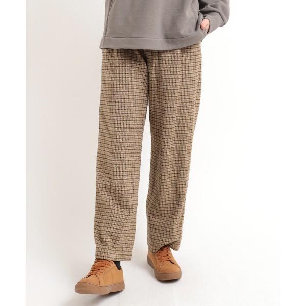 スラックス パンツ R4017 ツイーディチェックスラックス レディース