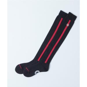 靴下 レディース Knee-high socks with lame embroidery（ラメ刺繍入りニーハイソックス）