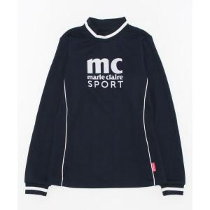 tシャツ marie claire GOLF/マリクレール ゴルフ シャツ モックネック ブランド 長袖 UVカット レディース 保温 防寒 スポーツ