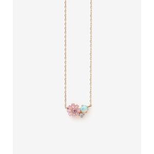 BLOOM（ブルーム） ネックレス 9月誕生花 K10 ピンクゴールド ナデシコ