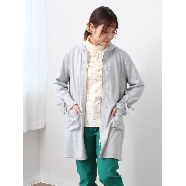 tシャツ 「M〜5L 大きいサイズ」Ｗフェイス フーテッド ロング カーディガン レディース