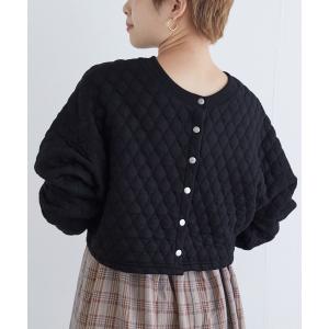 カーディガン 「限定展開 / 2WAY」キルティングカーディガン レディース