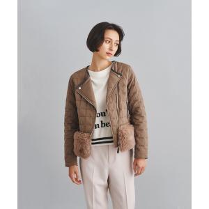 ダウン ダウンジャケット ノーカラーキルトダウンジャケット