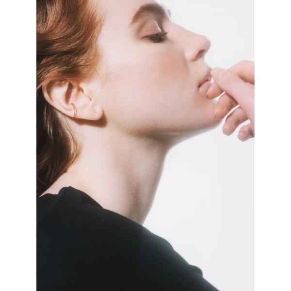 ピアス 「les bon bon」two diamond pierce BOB200 レディース