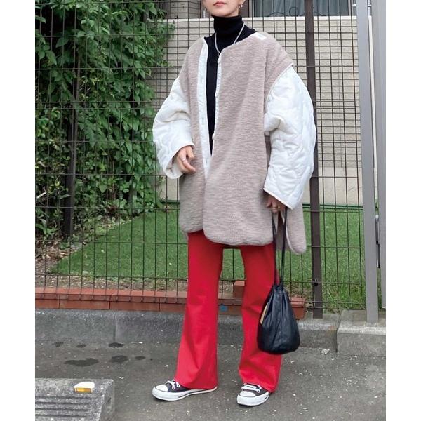 ブルゾン アウター CORNERS by KR　4wayボアキルティングジャケット レディース