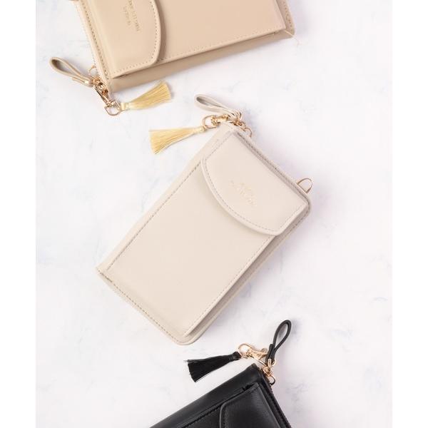 ショルダーバッグ Craig 2WAY レザー調ミニ財布フラップスマホポーチ/スマホショルダー メン...