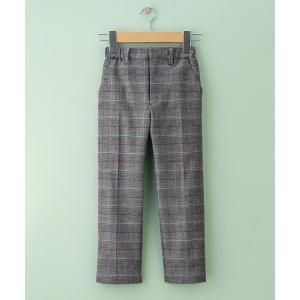 パンツ ストレッチツイル 9分丈パンツ（チェック） キッズ 子供服 男の子