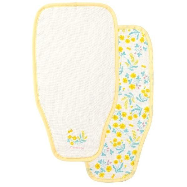 ベビー やわらか汗取りガーゼ2枚組（花）