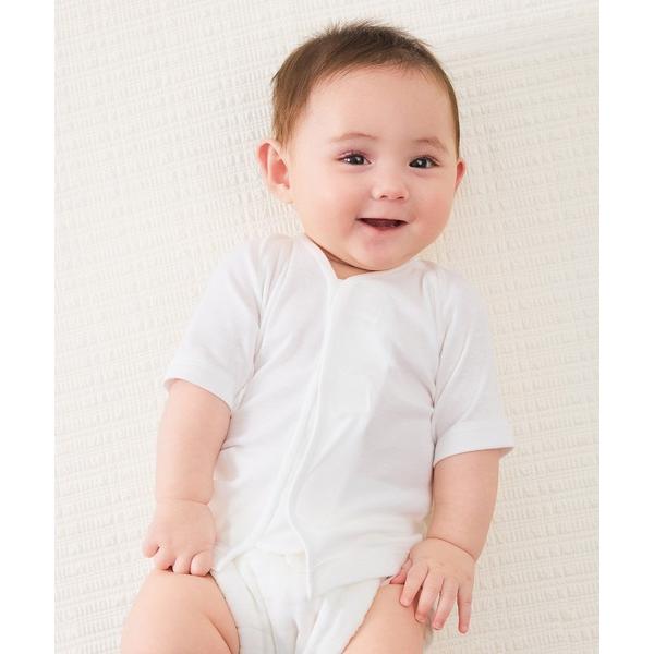 ベビー肌着 ワンタッチ短肌着２枚組