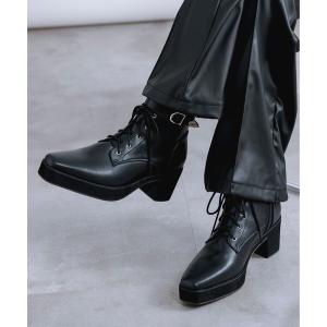 ブーツ ハイソールヒールブーツ