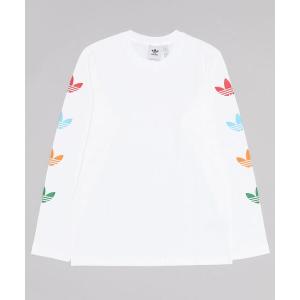 tシャツ adidas アディダス U LS TEE(カラフルTRF) ロングスリーブ HY4688 ABC-MART限定 *WHITE メンズ